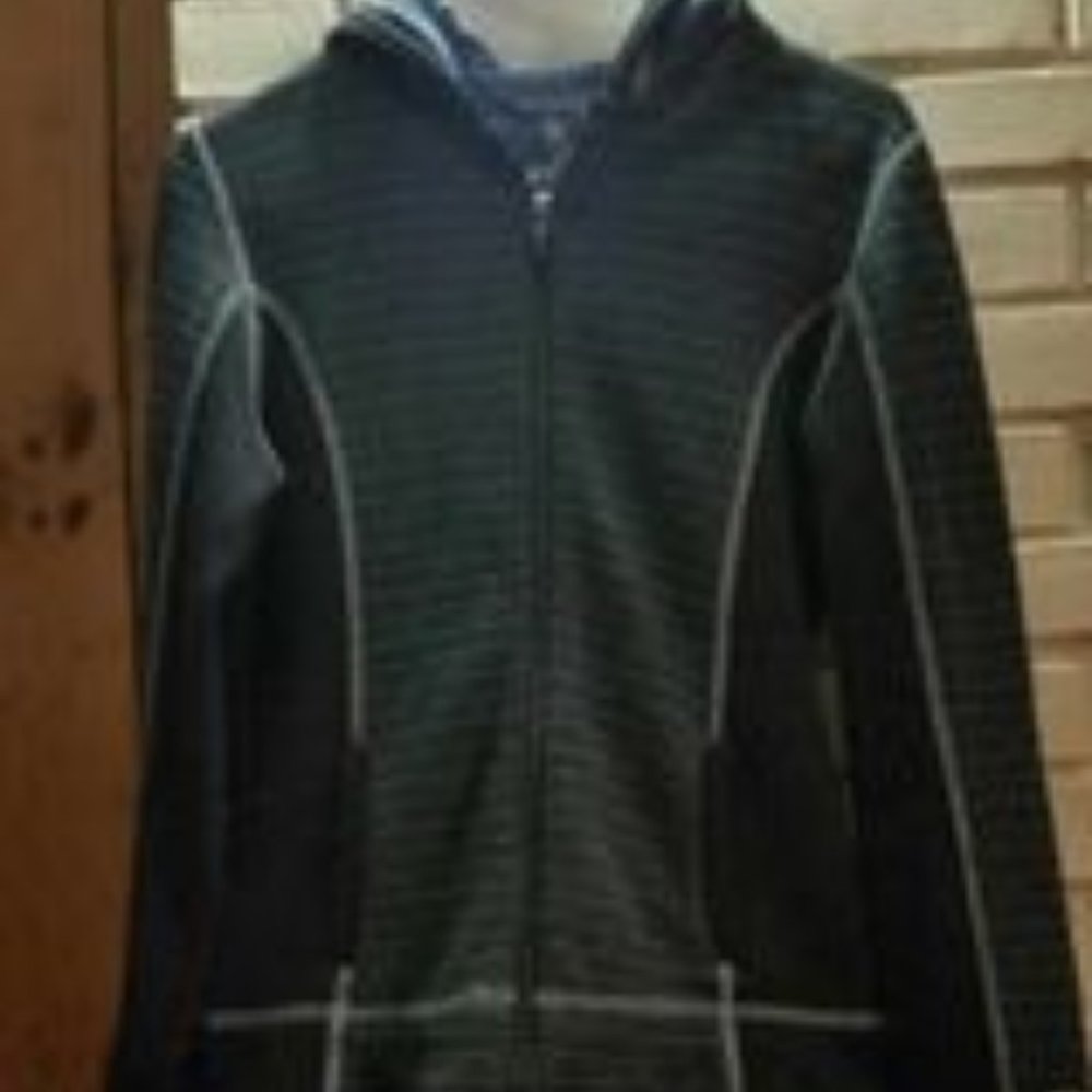KUHL Born In The Mountains Ladies Hooded BlueSweater Jacket- Size S